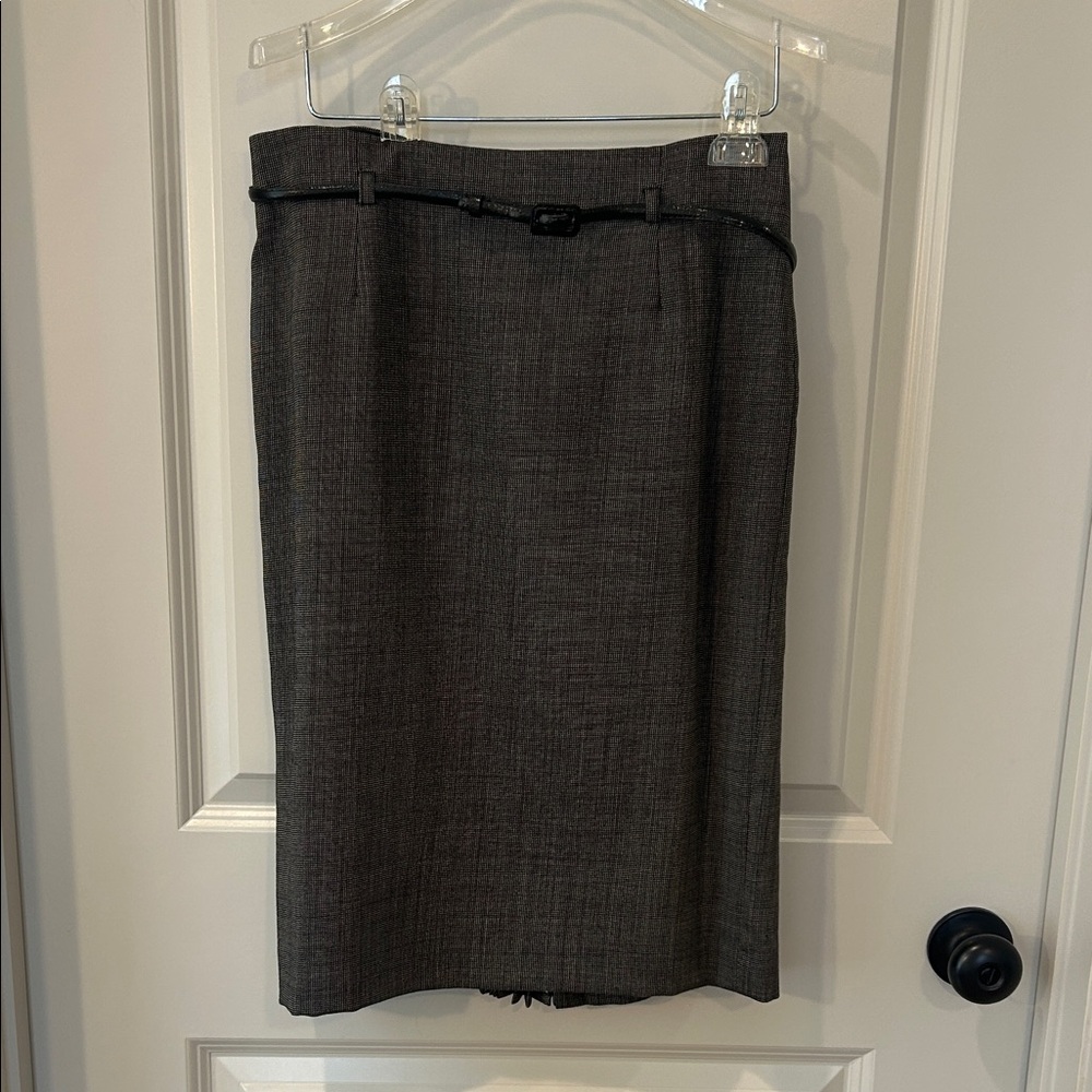 Tahari Charcoal Pencil Skirt